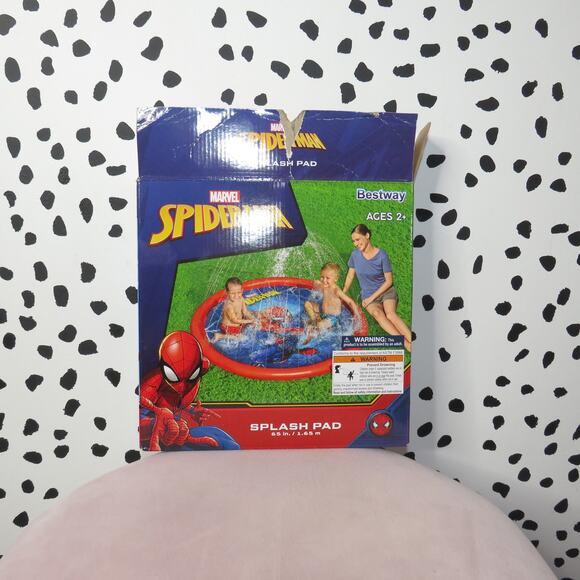 Marvel Other - Marvel Spiderman Splash Pad Bestway 65” Water Kids Sprinkler Play Mat
